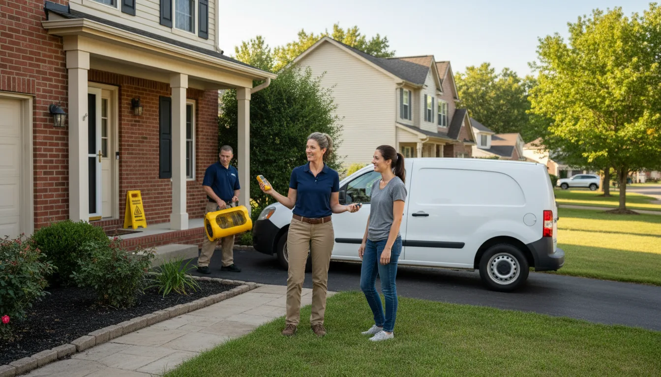 Water restoration image for Home Water Damage Repair in New Athens, OH